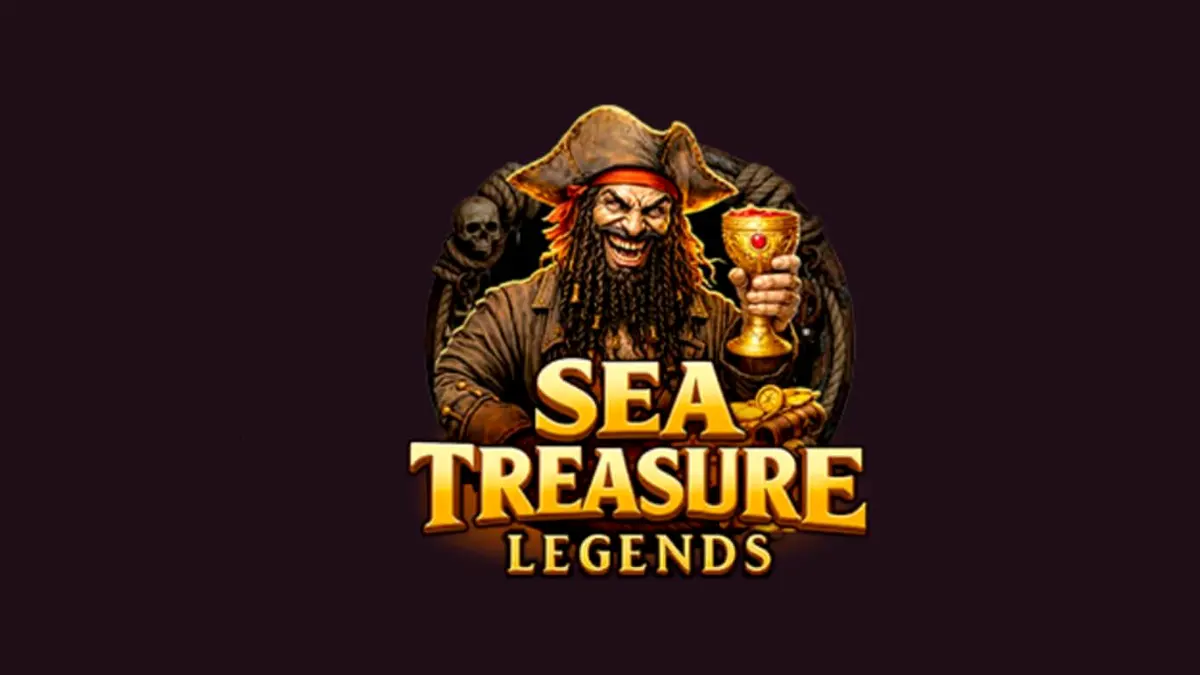 Tampilan visual slot Sea Treasures Legend dengan tema bajak laut dan kapal di lautan